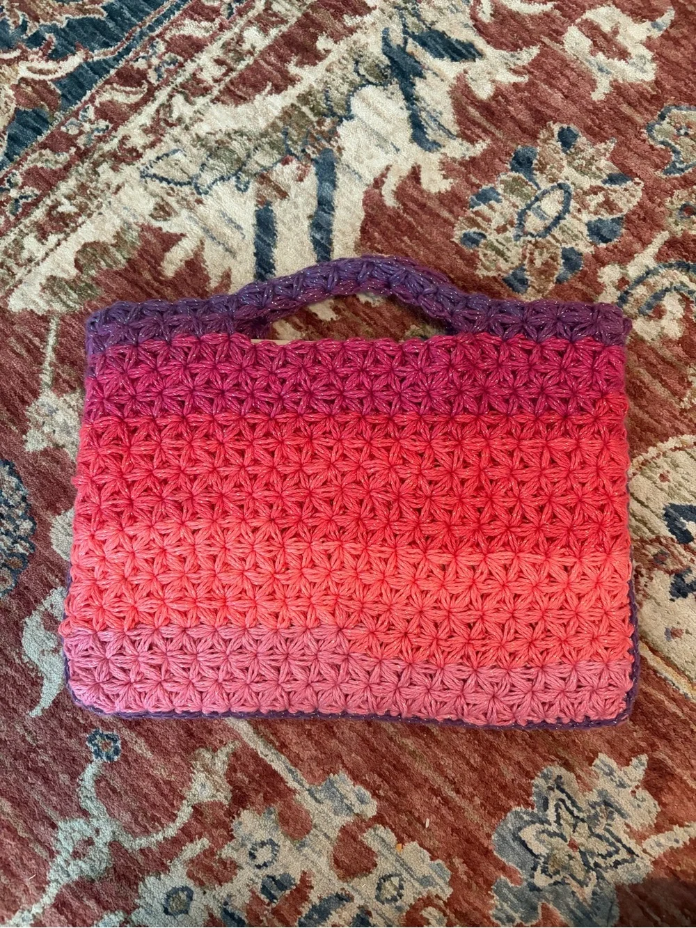 Handmade crocheted laptop